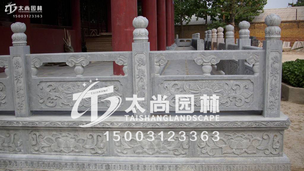 太尚雕塑，寺廟護欄
